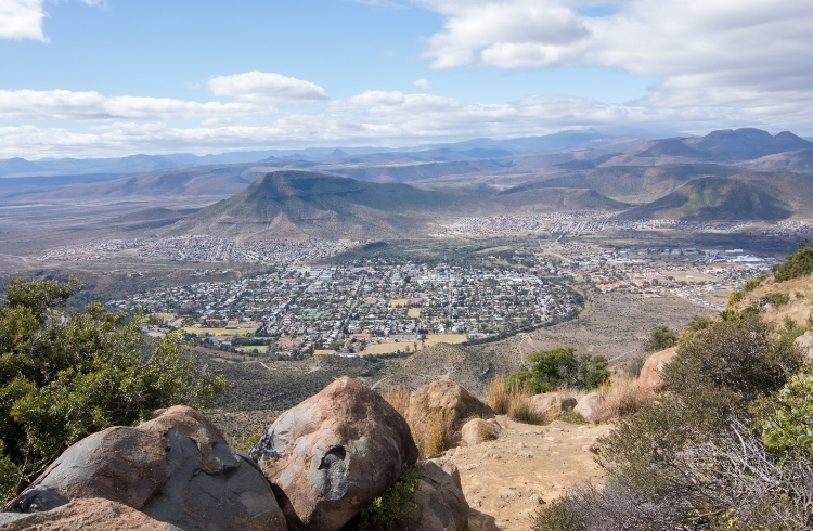 Graff Reinet from Valley of desolation